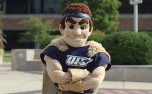 Orion mascot on UIS quad