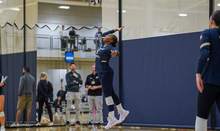 Erica Sledge playing volleyball