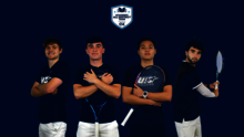Pablo Herrera, Matthew Lapsley, Lin En Tan, Rafa Rojas. CSC Academic All-District logo