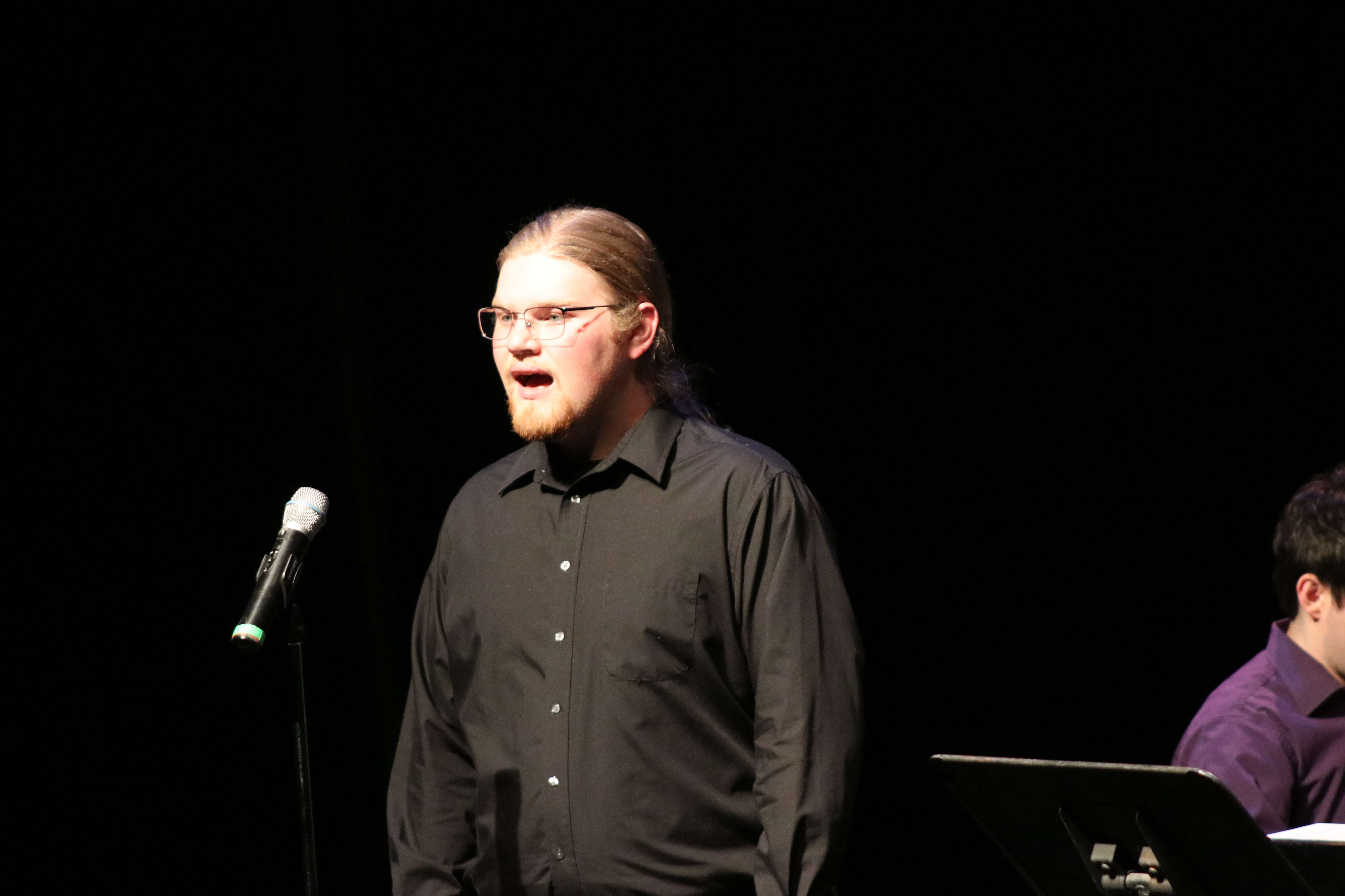 Man singing a solo