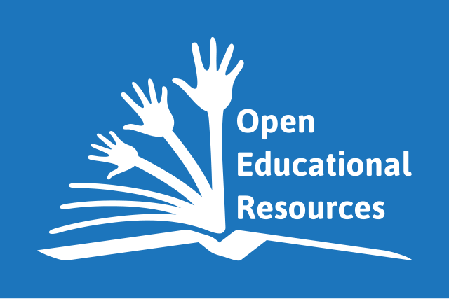 book with arms for pages and text Open Educational Resources