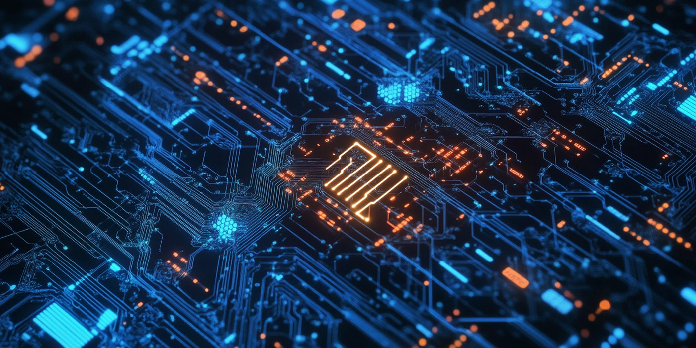 abstract computer board