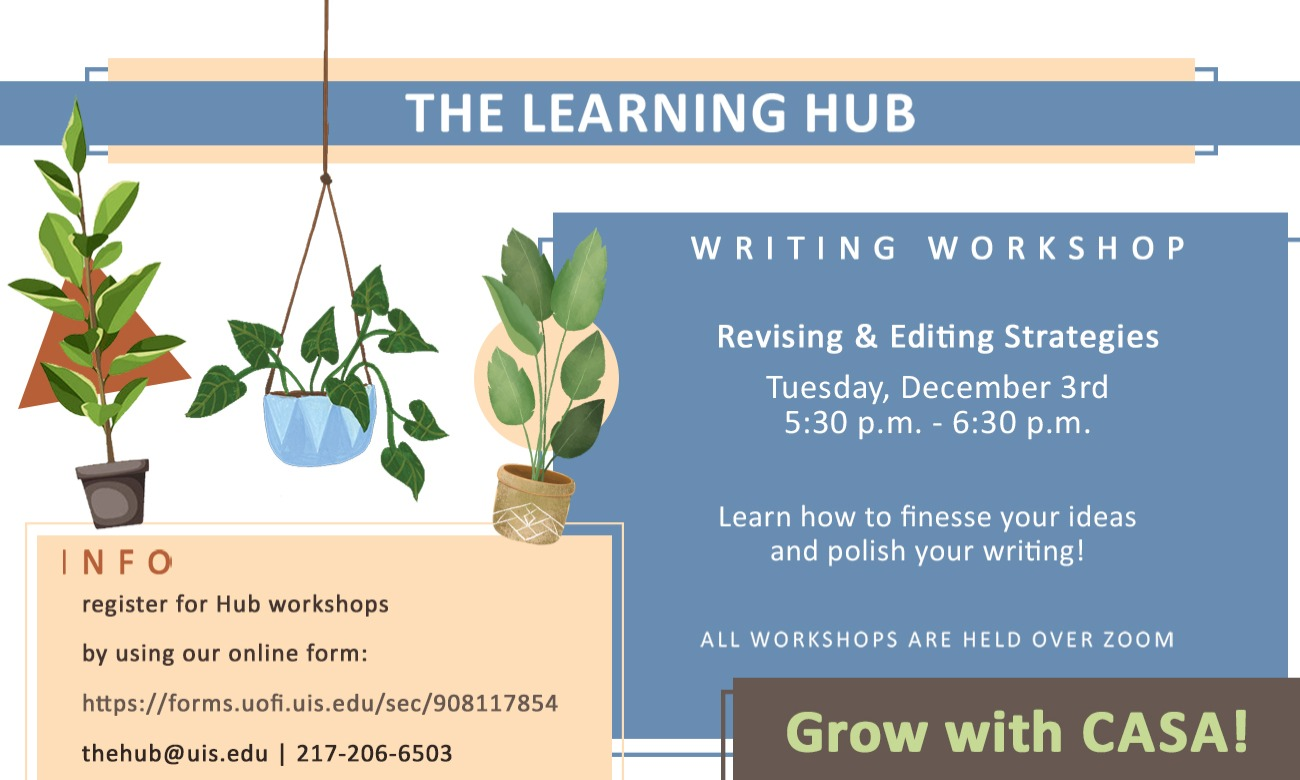 Writing Workshop: Revising & Editing Strategies