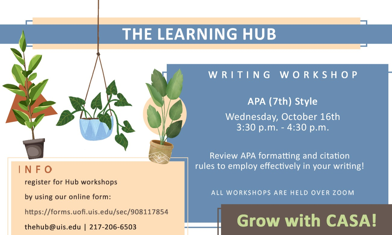 Writing Workshop: APA (7th) Style