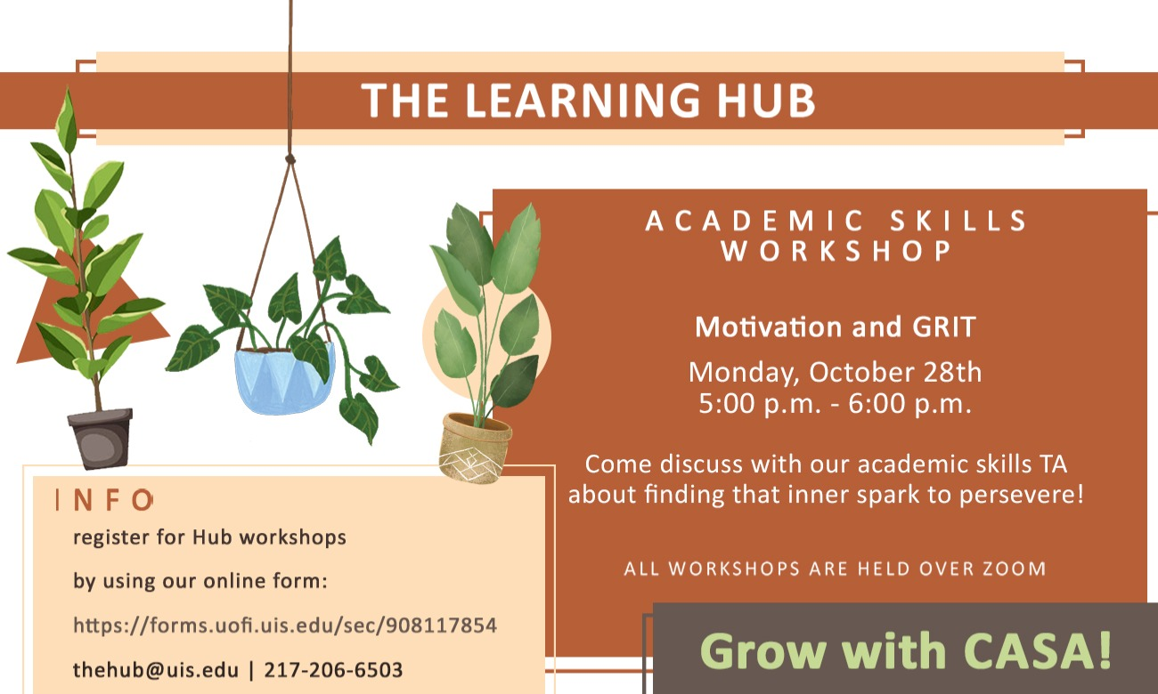 Academic Skills Workshop: Motivation and GRIT