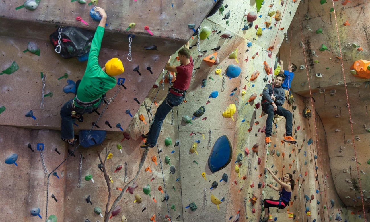 Indoor Rock Climbing at Upper Limits in Bloomington