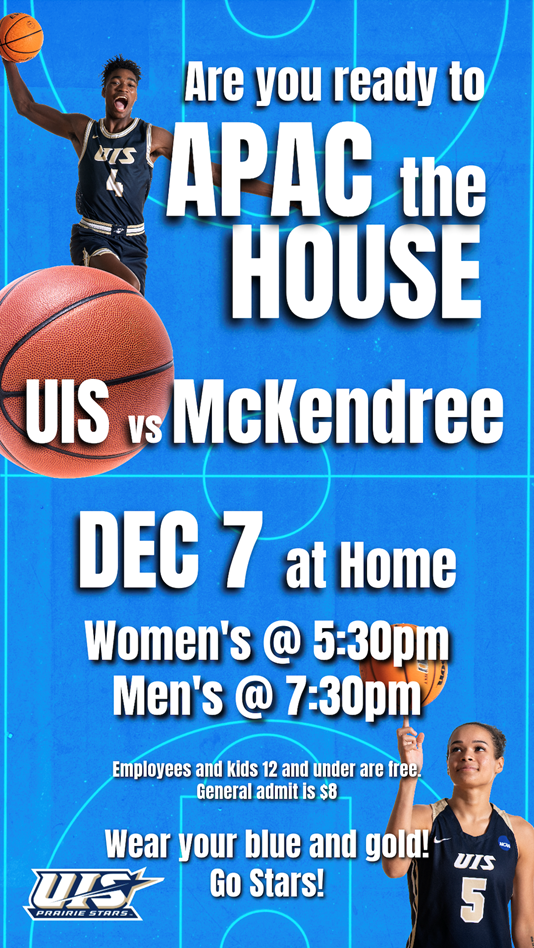 APAC the House Flyer - Dec 7 vs McKendree University