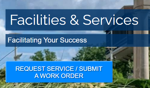 F&S Work Order Request Button on Website Screenshot