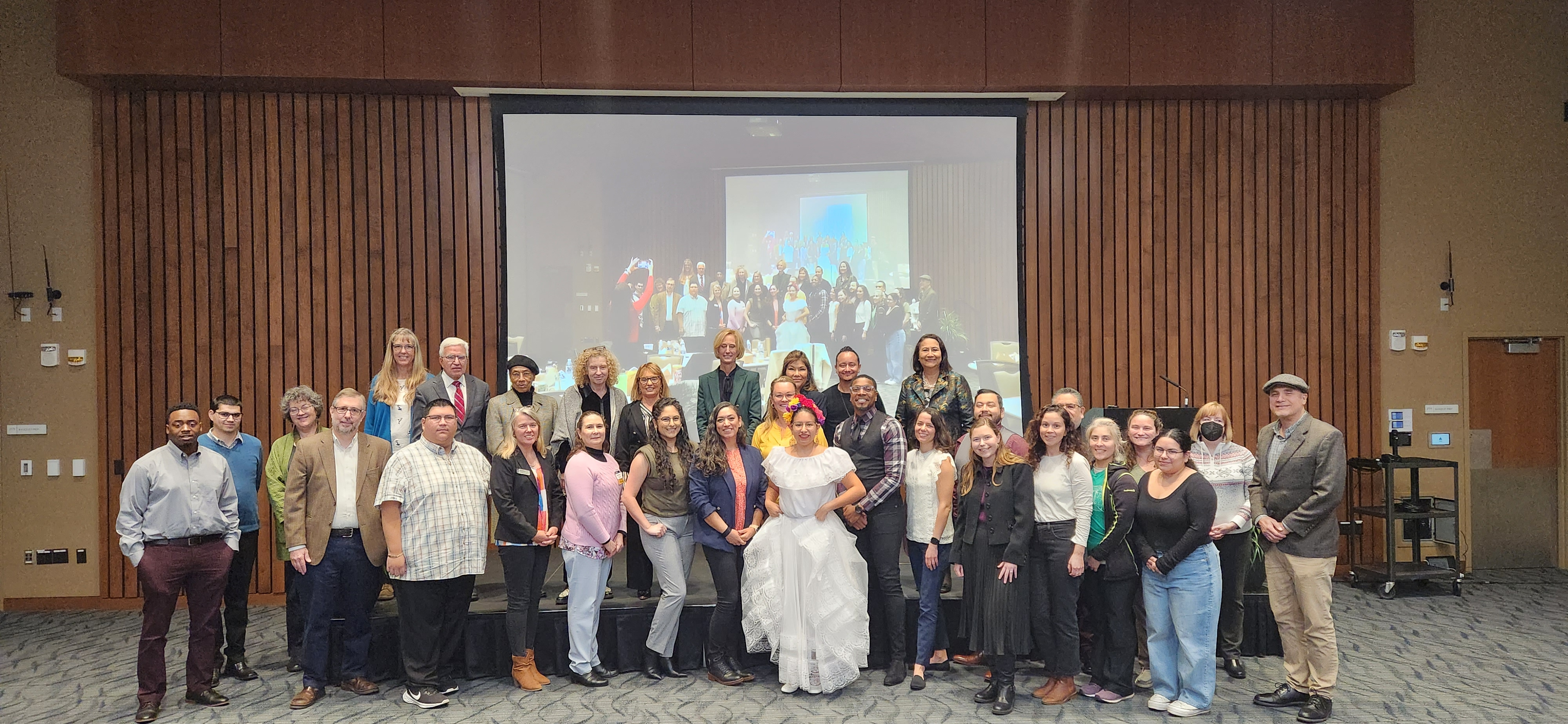 group picture of symposium attendees