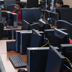 students in computer lab
