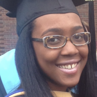 India Walker on her graduation day