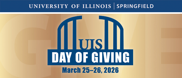 UIS Day of Giving logo with dates March 25–26, 2026.