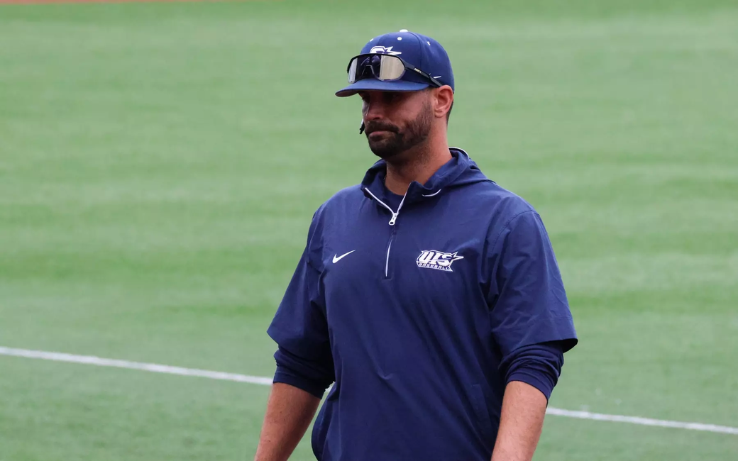 Chris Rodriguez coaching baseball