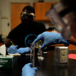 students in lab