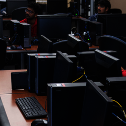 students in computer lab