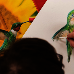 person painting