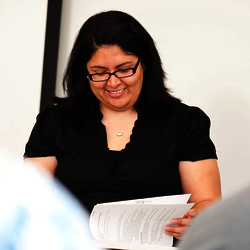professor in front on class