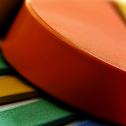 3d blocks the represent common pie and bar graphs