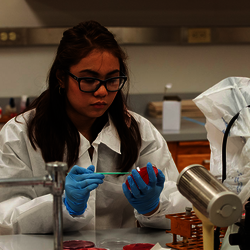 students in lab