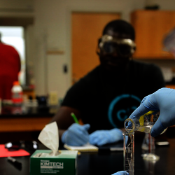students in lab