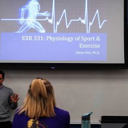 students in sport management class