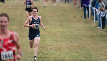 Daniel Giacomini finishing cross country race