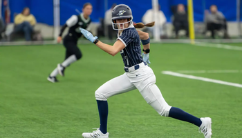 Rosie Bartletti running the bases