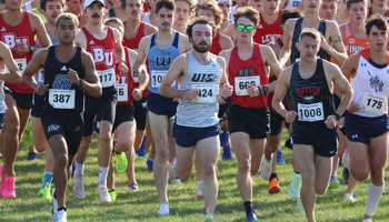 Zach Panek among the field of cross country runners