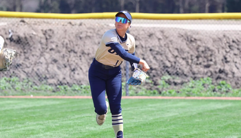 Malie Bender playing center field