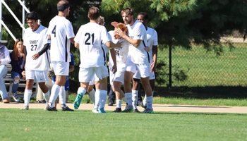 team celebrating a goal