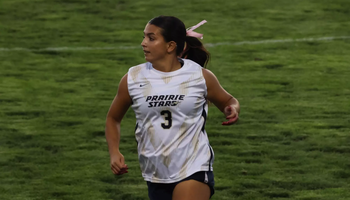 Reese Lowery playing soccer