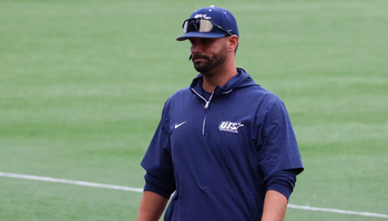 Chris Rodriguez coaching baseball