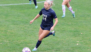 Maggie Joos playing soccer