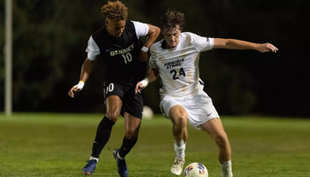 UIS and Quincy men's soccer athletes