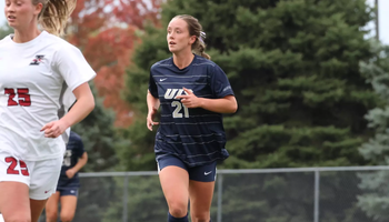 Abbie Gleason playing soccer