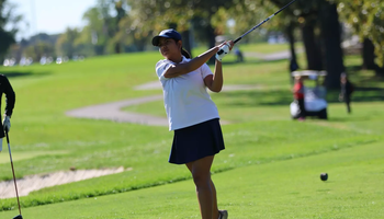 Arya Gadekar golfing