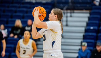 Libby Blythe shooting a free throw