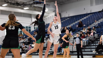 Molly Knight playing basketball