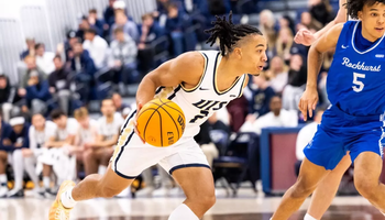 Jordan Rice playing basketball