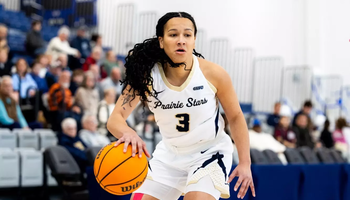 Kayla Rice playing basketball