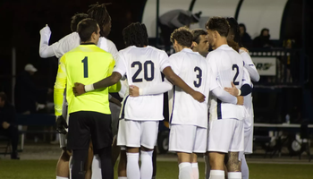 Team huddle Men's Soccer