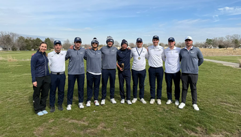 UIS Men's golf team and coaches at Dan Salisbury Memorial Collegiate Invitational
