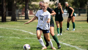 Addison Wittenberg playing soccer