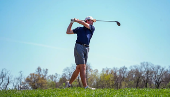 Charles Prins golfing