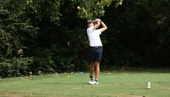 Jake Baldin golfing