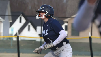 Jillian Lane on first base