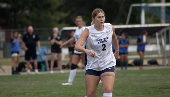 Kalli Drexler playing soccer