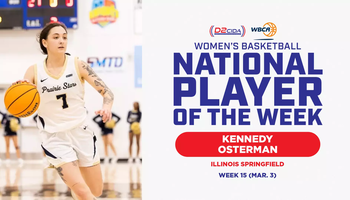 National Player of the Week, Kennedy Osterman, Illinois Springfield, Week 15, D2CIDA & WBCA