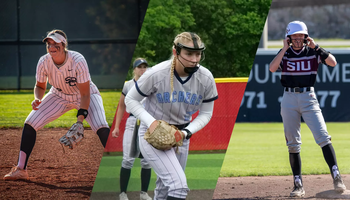 Photos of transfer softball players