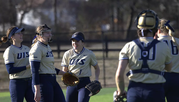 Softball team celebration